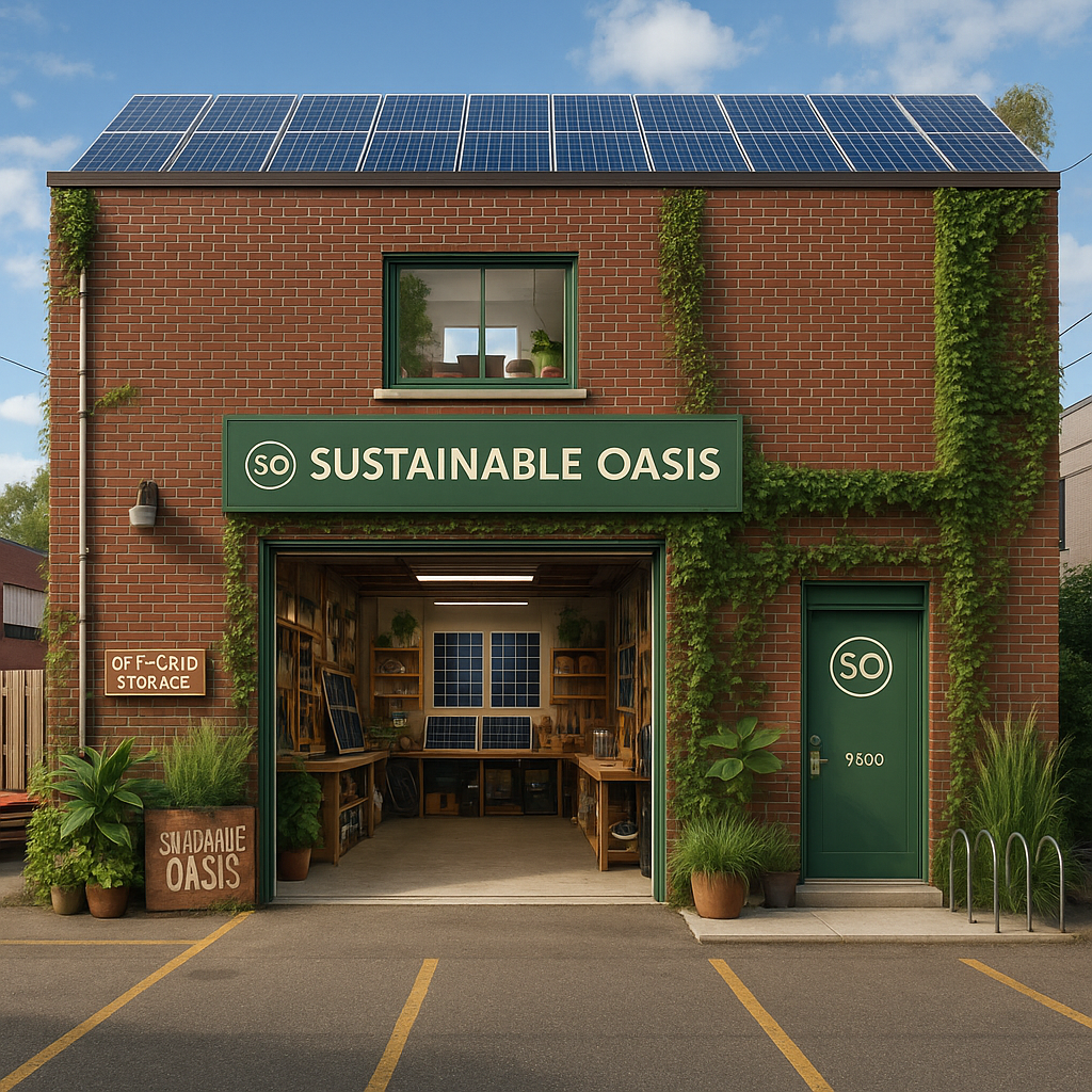 Garage workshop in Montreal used as a sustainable build lab.