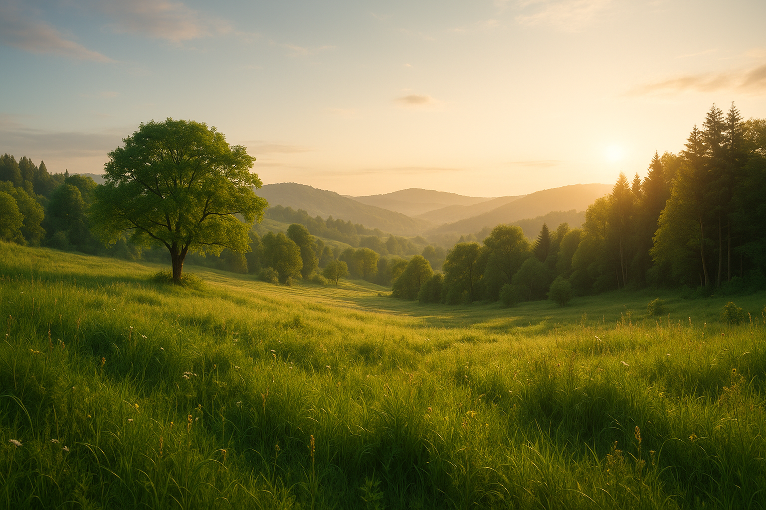 Nature scene representing the Sustainable Oasis life journey.